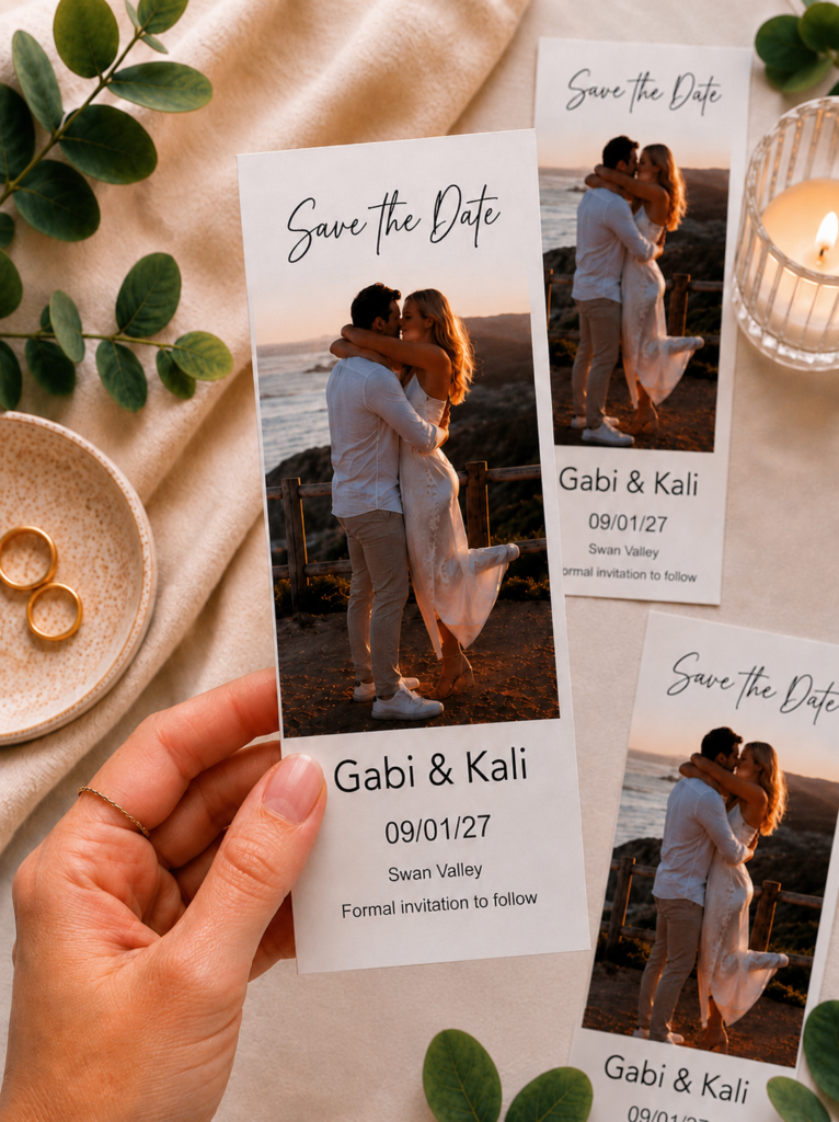 Strip Magnet Save The Date      1 Photo
